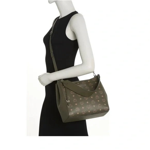 MCM Medium Aren VI Leather Hobo Bag - Picture 3 of 13